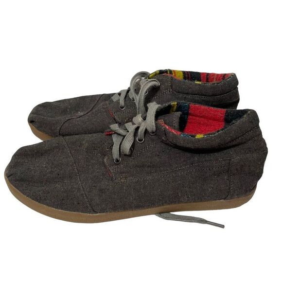Toms Grey Fabric Casual Sneakers - Picture 1 of 7